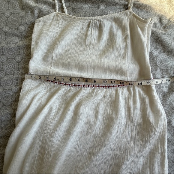 Esmara by Heidi Klum White Boho Embroidered Maxi Dress Size 8 - Picture 11 of 14